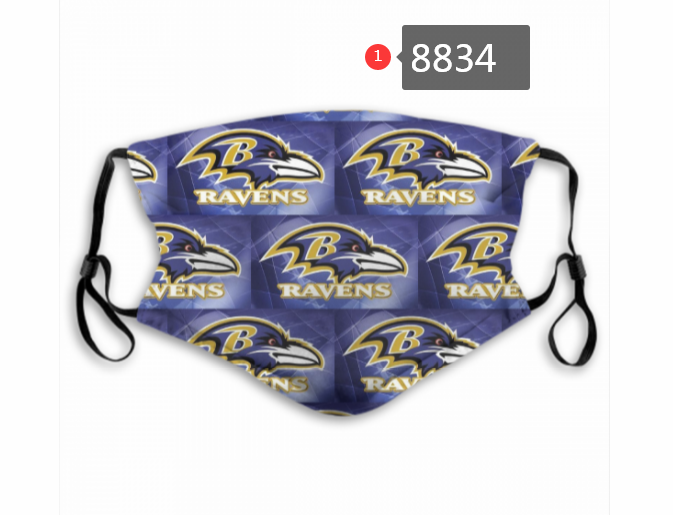 Baltimore Ravens Dust mask with filter->nfl dust mask->Sports Accessory